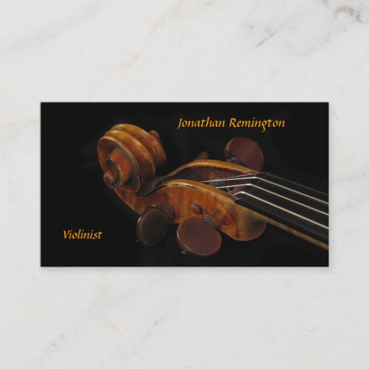 Carte De Visite Violoniste (Devant)