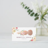 carte de visite violoniste floral aquarelle (Debout devant)