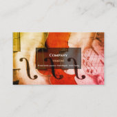 Carte De Visite Violons (Devant)