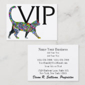 Carte De Visite VIP - Animal de compagnie très important - SRF (Devant / Derrière)