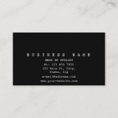 Carte De Visite Vip de Parties scintillant de coeur brillant or pe (Dos)