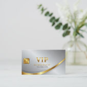 Carte de visite VIP Gold (Debout devant)