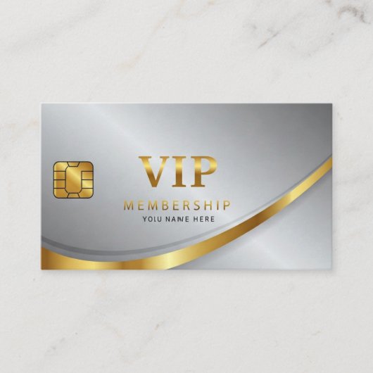 Carte de visite VIP Gold (Devant)