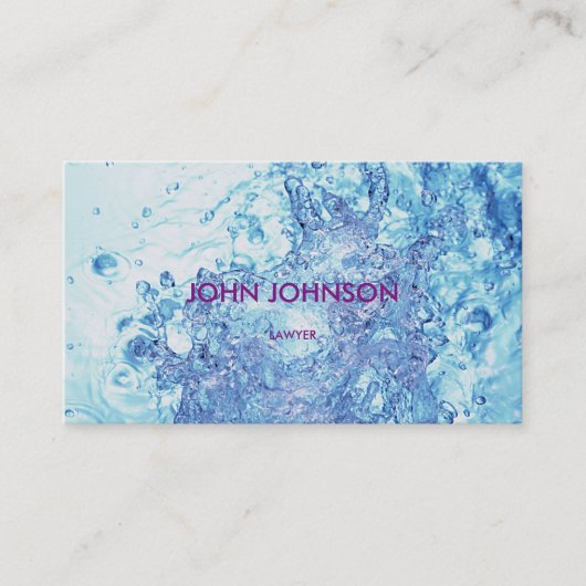 Carte de visite Vip minimaliste moderne d'oxygène (Devant)