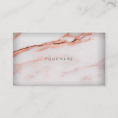 Carte De Visite Vip Rose en cuivre blanc Vip Abstrait Vip minimal  (Devant)