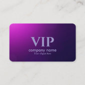 Carte De Visite VIP violet profond - Entièrement personnalisable e (Devant)