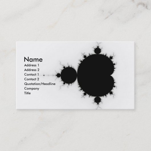 Carte De Visite Viratarupa - Art fractal (Devant)