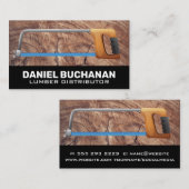 Carte De Visite Vis à main | Grain de bois (Devant / Derrière)