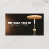 Carte De Visite Vis-bouchon en bouteille à vin (Devant)