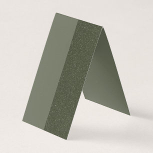 Carte De Visite Vis-bouchon vert Moss à deux tons - personnalisabl