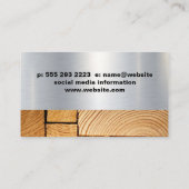 Carte De Visite Vis circulaire | Bois coupé | Construction (Dos)