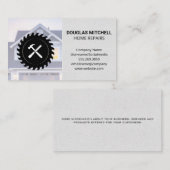 Carte De Visite Vis circulaire | Hammer Chisel | Maison (Devant / Derrière)