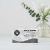 Carte De Visite Vis circulaire | Marteau | Marbre (Debout devant)