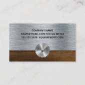 Carte De Visite Vis circulaire | Outils d'architecte (Dos)