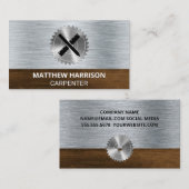 Carte De Visite Vis circulaire | Outils d'architecte (Devant / Derrière)