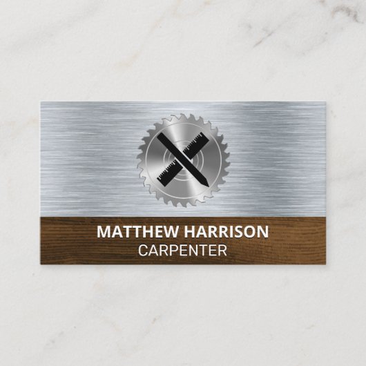 Carte De Visite Vis circulaire | Outils d'architecte (Devant)