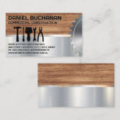 Carte De Visite Vis circulaire | Outils main | Construction (Devant / Derrière)