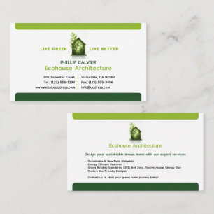 Carte De Visite Vis Vert, Vis Mieux Eco Home Architect