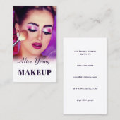 Carte De Visite Visage cosmétique (Devant / Derrière)