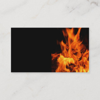Carte De Visite Visage dans les flammes