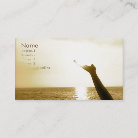 Carte De Visite Visage d'aviation de Dieu (Devant)