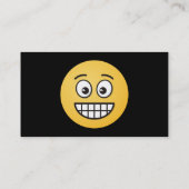 Carte De Visite Visage de broyage avec yeux ouverts (Dos)
