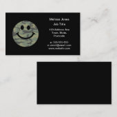 Carte De Visite Visage de camo vert (Devant / Derrière)