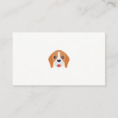Carte De Visite Visage de chien (Dos)