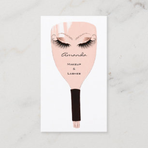 Carte De Visite Visage de coiffeur d'extension de cil de