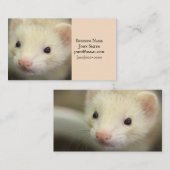 Carte De Visite Visage de furet (Devant / Derrière)
