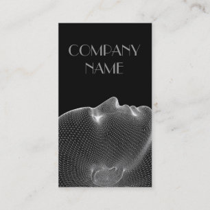 Carte De Visite Visage de tête humaine de docteur clinique privée