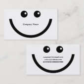 Carte De Visite Visage heureux, nom de la société (Devant / Derrière)