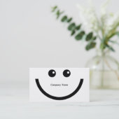 Carte De Visite Visage heureux, nom de la société (Debout devant)