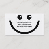 Carte De Visite Visage heureux, nom de la société (Dos)