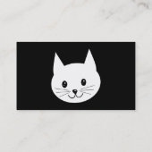 Carte De Visite Visage mignon de chat (Dos)