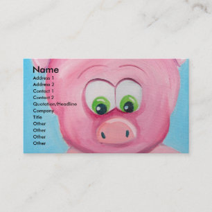 CARTE DE VISITE VISAGE MIGNON DE PORC