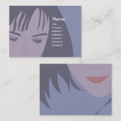 Carte De Visite Visage - potelé (Devant / Derrière)