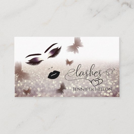 Carte De Visite Visage sensuel moderne attrayant (Devant)