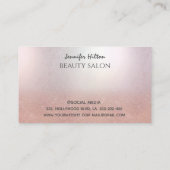 Carte De Visite Visage sensuel moderne attrayant (Dos)