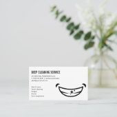 Carte De Visite Visage souriant (Debout devant)