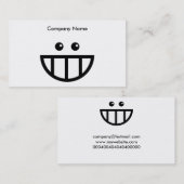 Carte De Visite Visage Toothy, nom de la société (Devant / Derrière)