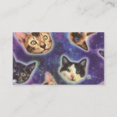 Carte De Visite Visages de chats avec différentes races et motifs (Dos)