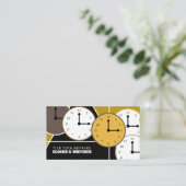 Carte De Visite Visages de l'horloge, Horologue (Debout devant)