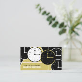 Carte De Visite Visages de l'horloge, Horologue (Debout devant)