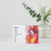 CARTE DE VISITE VISAGES DE MASQUÉRADE VÉNÉTIENNE - MASQUE EN ROUGE (Debout devant)