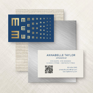 Carte De Visite Vision Optique Optométriste lunettes oculaires