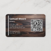 Carte De Visite Visite de la Joinery Carpenter Woinworking (Devant)