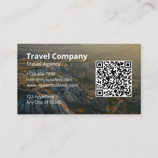 Carte De Visite Visite de l'agence de voyage (Devant)
