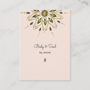 Carte De Visite Visite de Modern Yoga Massage Wellness Business Ca