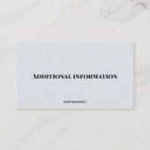 Carte De Visite Visite guidée et bus de fête (Dos)